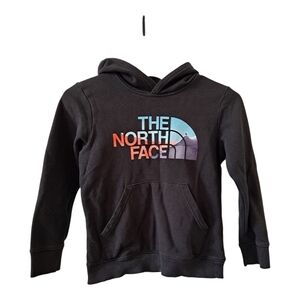 The North Face Boys Hoodie – Size XS (6) – Black with Color Logo